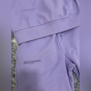 Pangaia Lavender Sweatshirt and Shorts